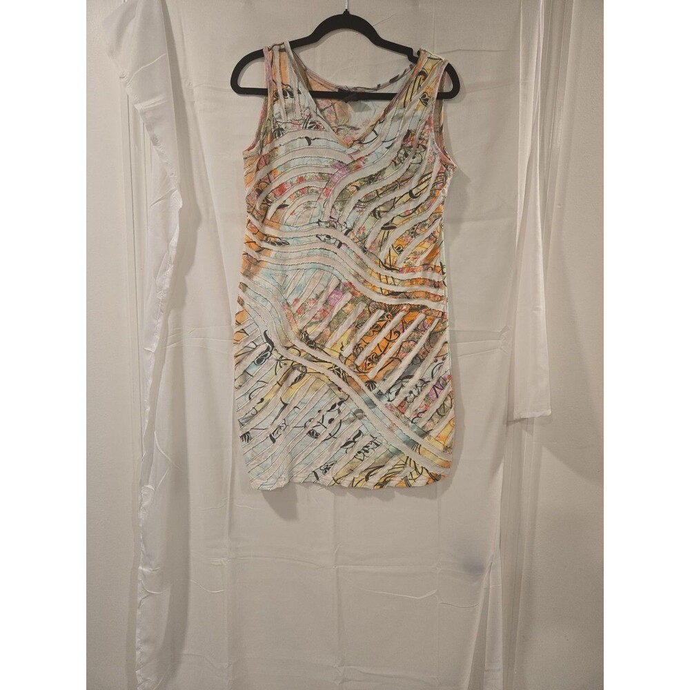 Jackpot Vintage 2000s Graphic Print Cotton Sleeveless Tunic Top